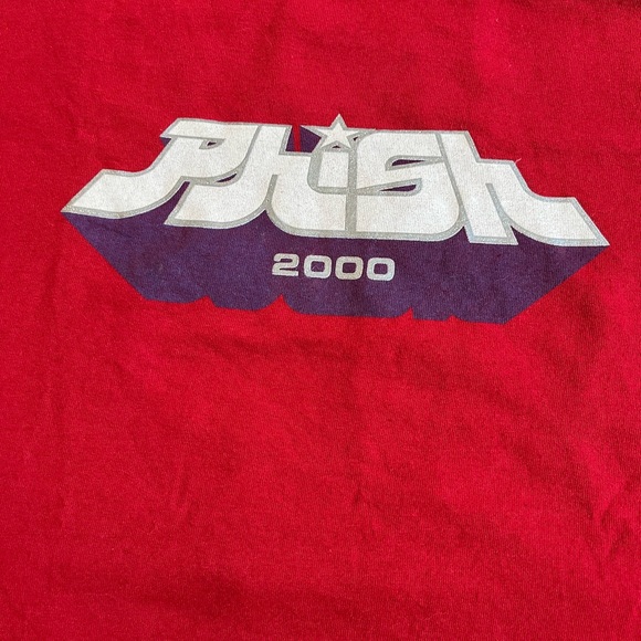 ⭕️Vintage Phish Red T-shirt size medium. Phish 2000 - Picture 4 of 6